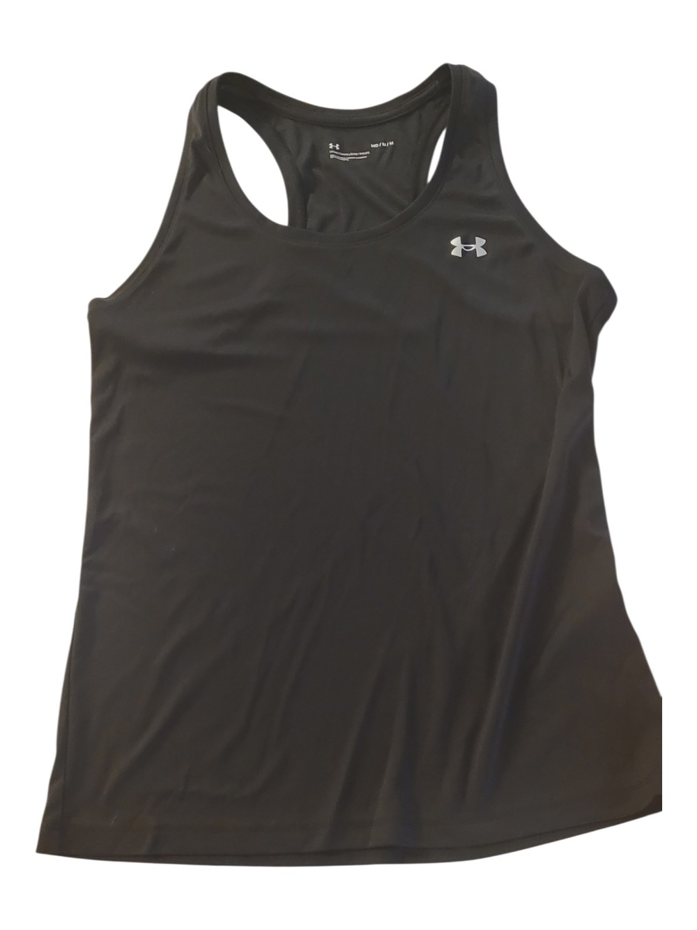 Under Armour Black Athletic Tank with Reflective Logo